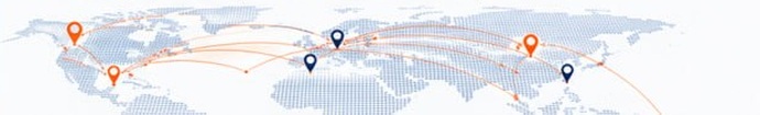 NextExpress global logistics network map